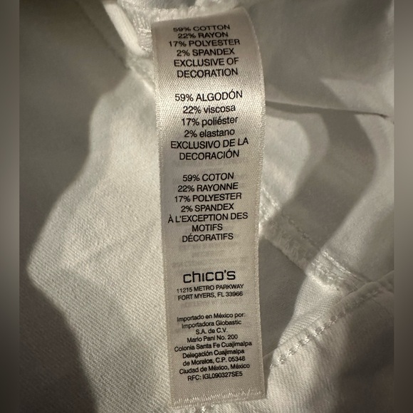 Chico’s White Denim Jacket
Size 3 - Picture 8 of 9